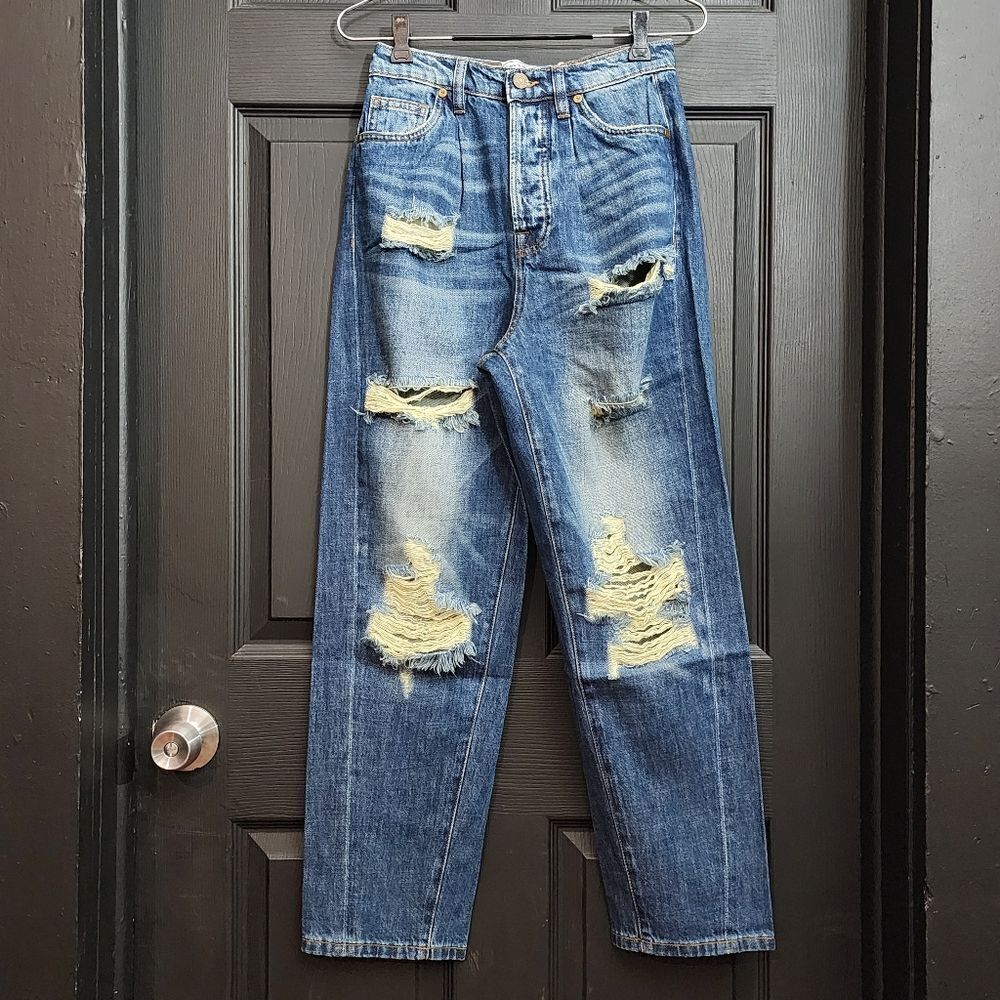 Sandrine Rose x Free People The Fred Distressed Jeans                        416 - Picture 3 of 16